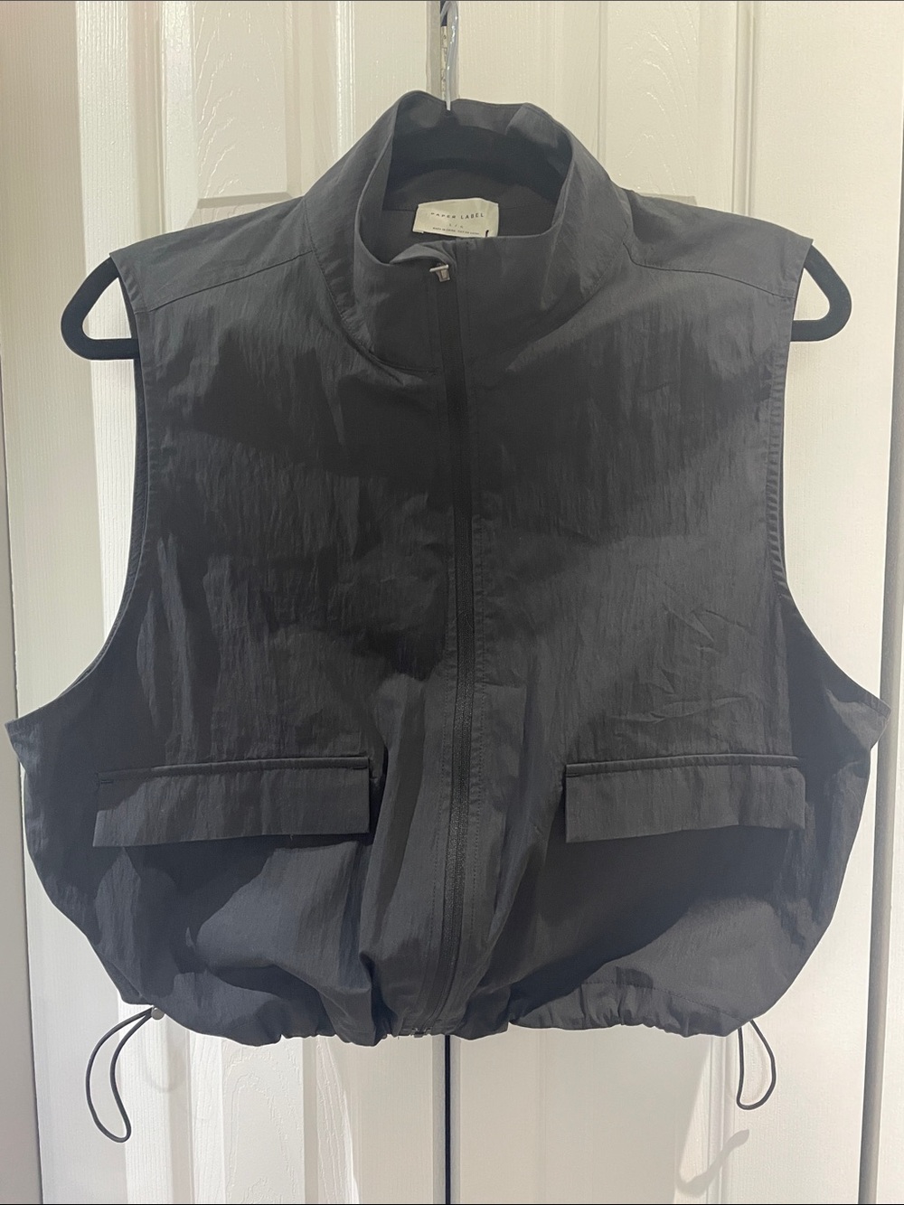 NWT Black Nylon Vest/ Top